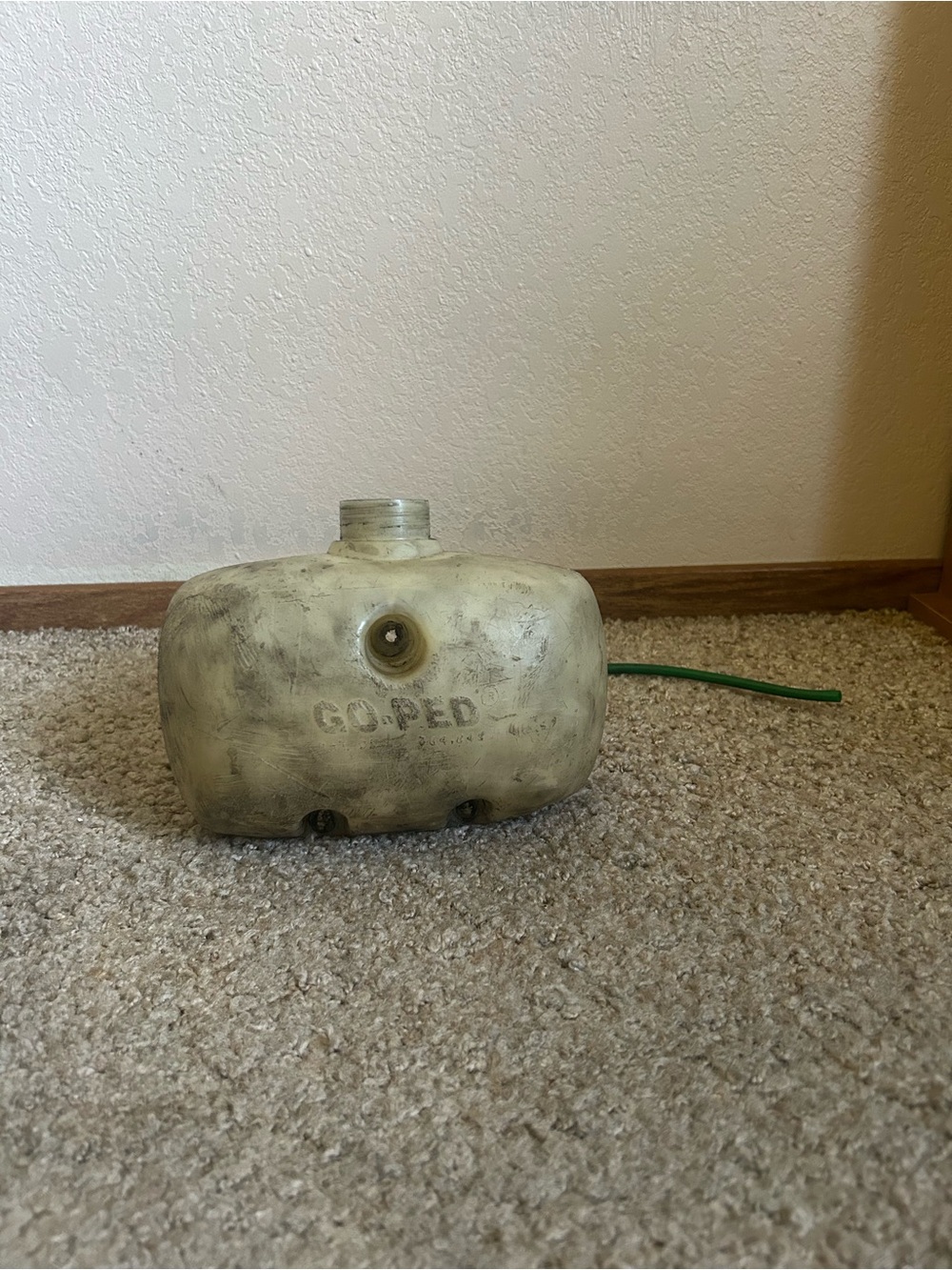 Go-Ped OEM 1L Gas Tank With Green Solid Fuel Lines Fuel Filter and Inline Used